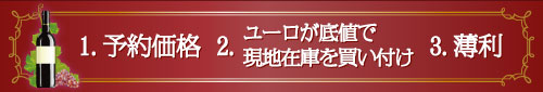予約価格・現地買付・薄利