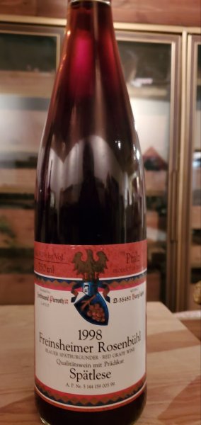 画像2: 旨い！フラインスハイマー・ローゼンビュール1998年(赤ワイン・やや甘口) (2)