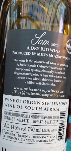 画像2: 旨い！マイルズ・モソップ・ワインズ・サム2020年 (2)